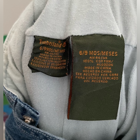 Timberland Kids Denim Overalls 6-9 months - Picture 7 of 7